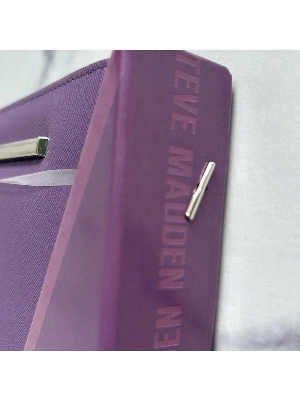 Steve Madden BZippy Grape Purple Boxed Wallet Wristlet NWT